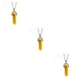 thumbnail image 3 of maskred Hexagon Column Charm Findings Handmade Holiday Hanging Pendants Crystal Necklace Earring Keychains Decorations Yellow 3Set, 3 of 6