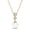Yellow Gold, variant on Cate & Chloe Genevieve 18k White Gold Plated Necklace with Pearl and Swarovski Crystals for Women