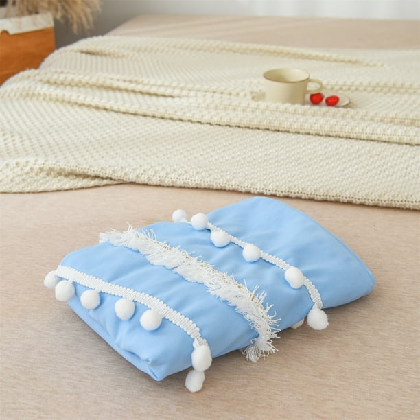 Move Over Blue Body Pillowcase 20x54 inch Light Grey Long Body