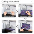 thumbnail image 5 of Yayeee Faucet Mat for Kitchen Sink 14.7" Diatomite Long Splash Guard Pad, Purple Waves Pattern, 2 Pack, 5 of 7