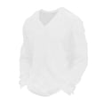 thumbnail image 5 of fatyb Men's Long Sleeve T Shirts Big and Tall V Neck Loose Tops Lightweight Casual Basic Tee for Men, 5 of 7