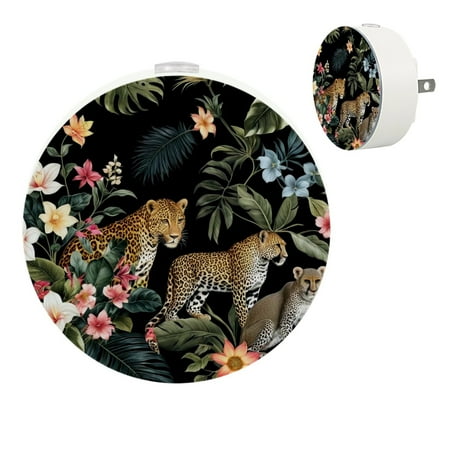

YZUOUZY Night Light Lamps for Bedroom Small Lamps Set of 2 Animals Lion Cheetah Monkey Iguana