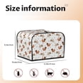 thumbnail image 5 of Pofeuu Rabbit And Squirrel Print Toaster Cover 4 Slice, Bread Dust Cover & Fingerprint Protection, Kitchen Small Appliance Covers(Toaster Cover), 5 of 7
