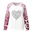 thumbnail image 4 of Busydd Valentine Sweatshirts for Women Trendy Long Sleeve Round Neck Love Heart Sweatshirt Casual Lightweight Pullover Tops Holiday Valentines Day Gifts, 4 of 4