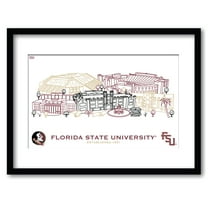 Florida State Seminoles 11" x 14" Framed Campus Wall Art Collage