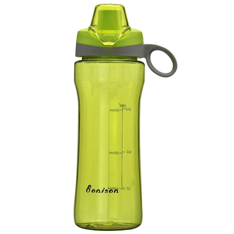 BONISON 14 OZ Kids Water Bottle With Flip Top Lid Leak Proof Bpa