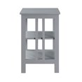 thumbnail image 2 of Convenience Concepts 203385GY Table d'Appoint Intérieur en Bois avec Étagères, Gris, 2 of 6