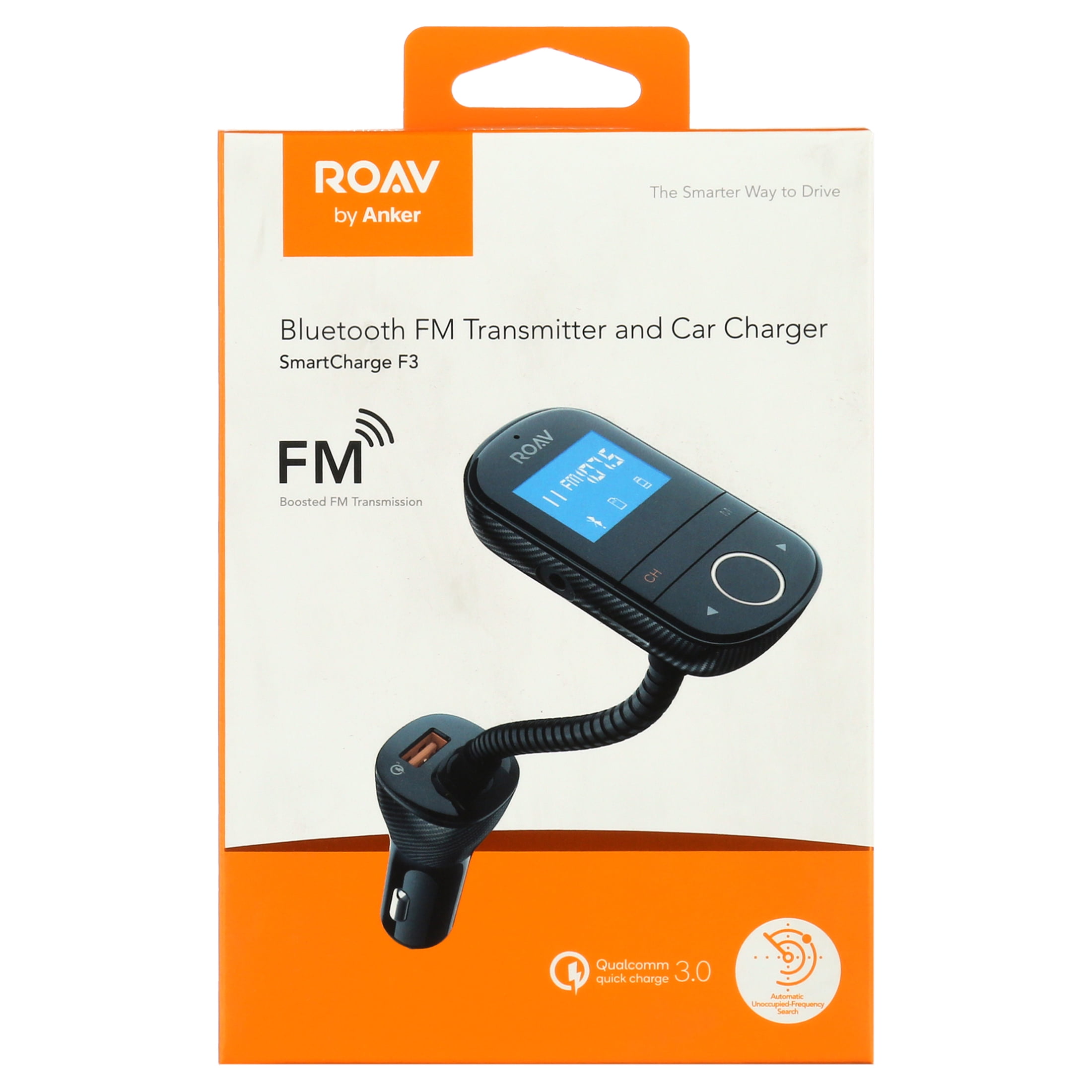 ROAV Anker Roav F3 BT-FM Transmitter, Black, R5132Z11 