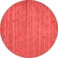 thumbnail image 1 of Ahgly Company Indoor Round Abstract Red Contemporary Area Rugs, 7' Round, 1 of 4