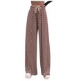 thumbnail image 2 of Fengqque Women's High Waisted Drawstring Straight Leg Wide Leg Pants, 2 of 2