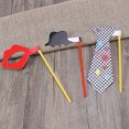 thumbnail image 4 of Miangastore 8PCS Party Funny Photo Booth Props Beards Red Lips Eyeglasses Bowknot Bow Tie DIY Pose Signs Kit For Birthdays Festivals Holidays Wedding Party Supplies, 4 of 8