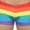 Rainbow, variant on Mens Swimwear Briefs Swim Suit Beachwear Boxers, Rainbow, Size: Medium, Uzzi Active Wear