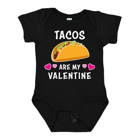 

Inktastic Tacos are My Valentine Boys or Girls Baby Bodysuit