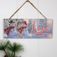thumbnail image 2 of Crafted Creations Snow Sweethearts "Love Never Fails" 1 Corinthians 13:8 Christmas Wooden Wall Sign, 2 of 5