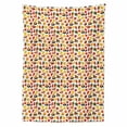 thumbnail image 2 of Autumn Tablecloth, Pine Cones Harvest Maple Leaves Season Time Fall Themed Composition Colorful, Rectangle Satin Table Cover Accent for Dining Room and Kitchen, 60" X 84", Multicolor, by Ambesonne, 2 of 2