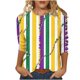 thumbnail image 3 of TaTaai Carnival Women's Casual Print Round Neck 3/4 Sleeve T-Shirt Loose Top Gift, 3 of 5