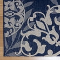 thumbnail image 4 of Gertmenian Paseo Emilia Transitional Damask Navy Outdoor Area Rug, 6x9, 4 of 7