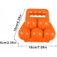 thumbnail image 4 of 5 in 1 Snowball Maker,Snow Ball Maker Shape Snowball Moulds Snow Toys Winter Snowball Fight Maker Tool Clip with Handle Sand Toys for Outdoor Indoor Activities(Orange), 4 of 9