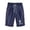 Navy, variant on Short Yoga Pants Women Floral Print Drawstring Prints Lacing Pocket Compression Shorts for Women,Navy,L
