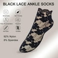 thumbnail image 2 of 5 Pairs Women's Lace Ankle Socks Mesh Lace Fishnet Ankle Socks for Girls Accessories Dress, 2 of 5