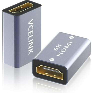 VCELINK 2 Pack 8K HDMI Coupler, HDMI 2.1 Female to Female Connector Extension Adapter