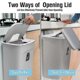 thumbnail image 3 of High Capacity Wall Mounted Trash Can Bin With Lid Waste Bin Kitchen Cabinet Door Hanging Trash Bin Recycle Dustbin Aoba, 3 of 5