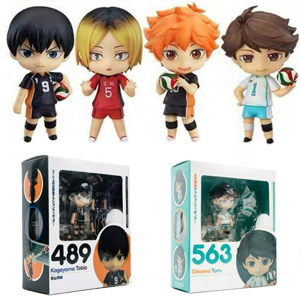 Figura de acción de PVC Haikyuu Shoyo tobio Kenma Tooru 489 #563 #461 #605 # Anime Haikyuu Nekoma lindo modelo de juguete figurita 100mm zhangyuxiang LED