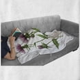 thumbnail image 6 of Thistle Soft Flannel Fleece Throw Blanket, Healing Herbs for Aromatherapy Concept Watercolor Thistle Flower, Cozy Plush for Indoor and Outdoor Use, 60" x 80", Mauve Taupe Fern Green, by Ambesonne, 6 of 6