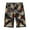 Black Floral, variant on Mens Shorts Causal Flat Front Hawaiian Summer Shorts