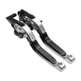 thumbnail image 1 of Manetas de embrague y freno plegables de repuesto para Bajaj 200 RS Negro Plata, 1 of 8