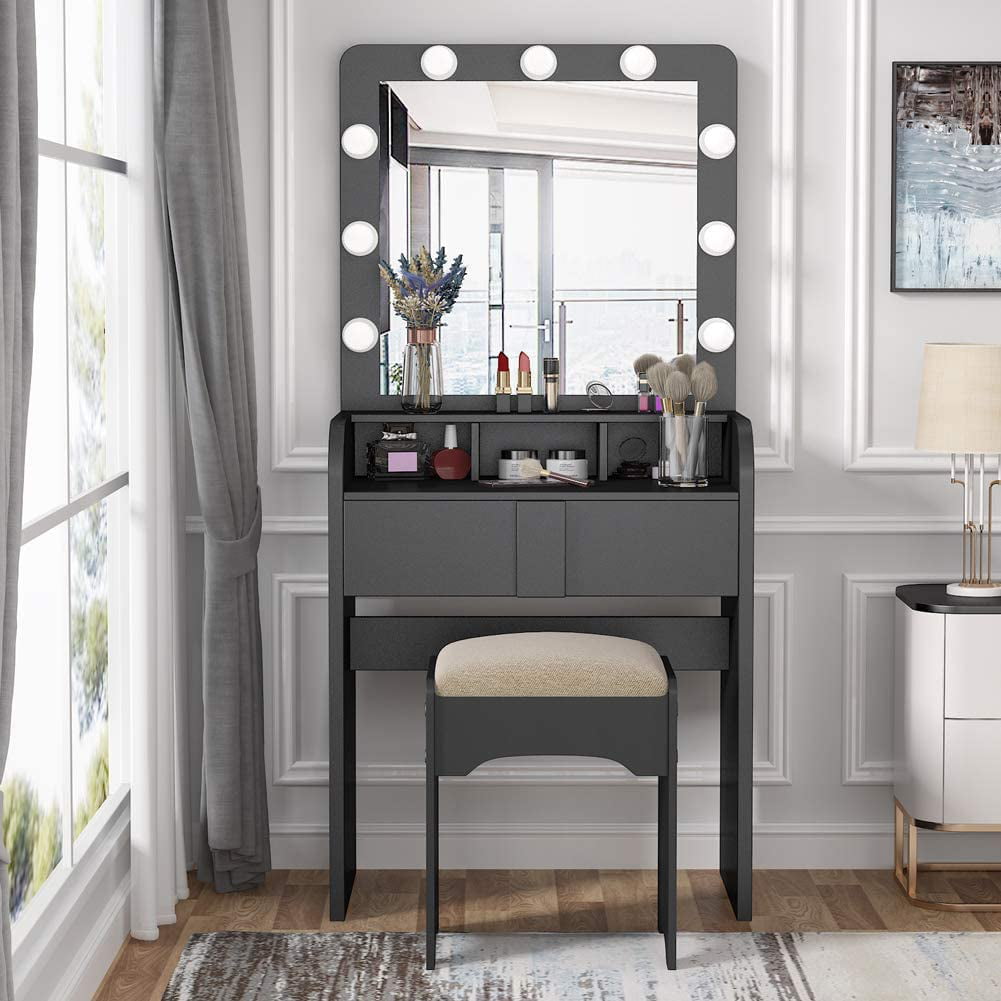 Large Dressing Table Mirror With Lights : Hollywood large makeup vanity ...
