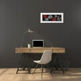 thumbnail image 3 of Grey, Jace 18x9 White Modern Wood Framed Museum Art Print Titled - Floral sketch black, 3 of 4