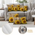 thumbnail image 6 of 2 Pack Outdoor Waterproof Throw Pillow Covers,Summer Farm Sunflower Decorative Square Pillow Case Patio Pillowcases for Chair Couch Sofa 16x16in, 6 of 9
