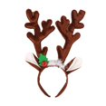 thumbnail image 3 of Diadema de astas de reno de Navidad Diadema de reno de Navidad para favores de fiesta Marrón oscuro jinwen sombreros de cosplay, 3 of 8