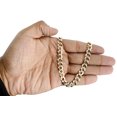 thumbnail image 5 of Real 10K Yellow Gold Solid Diamond Cut Cuban Link Chain 8.50mm Necklace 20", 5 of 5