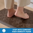 thumbnail image 2 of GALMAXS7 Kitchen Mat Anti Fatigue Cushioned Mat Mixed Brown Kitchen Rug Memory Foam Ergonomic Rug 17"x 60", 2 of 9