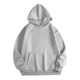 thumbnail image 4 of LIIPEE Casual Solid Color Hoodies For Women Long Sleeve Hooded Sweatshirts Ladies Autumn Winter Comfortable Daily Pullover With Pockets,XXXL, 4 of 4