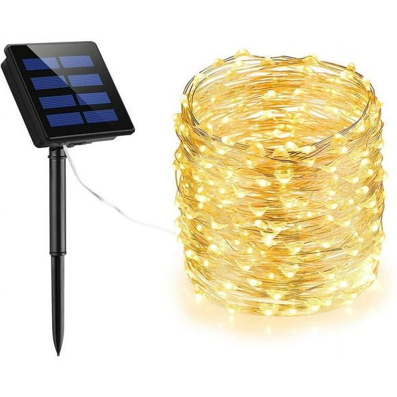 Solar String Lights 200 LED Solar Fairy Lights 72 feet 8 Modes Copper Wire Lights Starry String Lights Indoor Outdoor