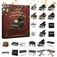 thumbnail image 1 of Conjunto de adornos para calendario de Adviento de piano | 24 modelos mini de pianos acrílicos - Diseños de órgano vintage de piano de cola | Regalo para amantes de la música | Caja de cuenta atrás, 1 of 5