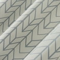 thumbnail image 3 of Sun Zero Kenwood Chevron Blackout Grommet Curtain Panel, 40" X 95", Stone Gray, 3 of 8
