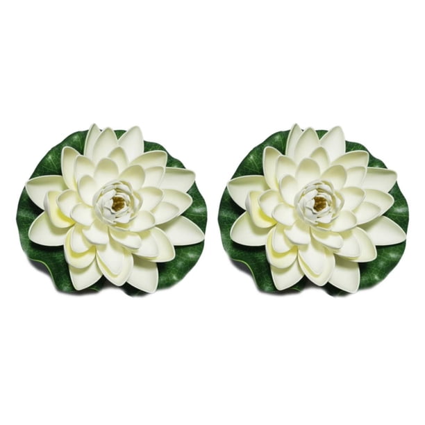 Loto Artificial de EVA Naiovety Color sólido 2piezas Blanco