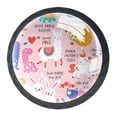 thumbnail image 1 of 4 Pcs Cute Animals in Love Knobs for Kitchen Cabinet Cupboard Dresser Bookcase Drawer Pulls Handles Round Home Decor, 1 of 8
