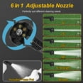 thumbnail image 3 of (LK-LTD)--Cordless Pressure Washer With 6 In 1 Nozzle Portable Electric Power Washer High Pressure Water Sprayer 1000PSI Car Washer Cleaner With 6000mAh 21V Rechargeable Battery And Charger.--(i5db), 3 of 10