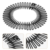 PBPBOX Flexible Plastic Circle Tooth Hair Comb for Daily Styling and Hair Decoration