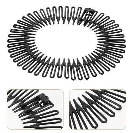PBPBOX Flexible Plastic Circle Tooth Hair Comb for Daily Styling and Hair Decoration
