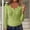 Green, variant on Women's Sweatshirts Button Down Collar Knit Sweater Long Sleeve Pullover Soft Comfortable Casual Blouse Basic Versatile Shirt size S