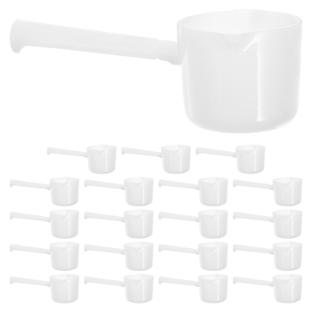 Miangastore 20pcs Plastic Measuring Spoons Reusable Teaspoon Scoops Small Coffee Scoops