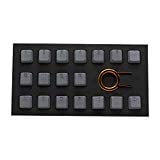 Tai-Hao Ruber Keycap Set (18) Grey