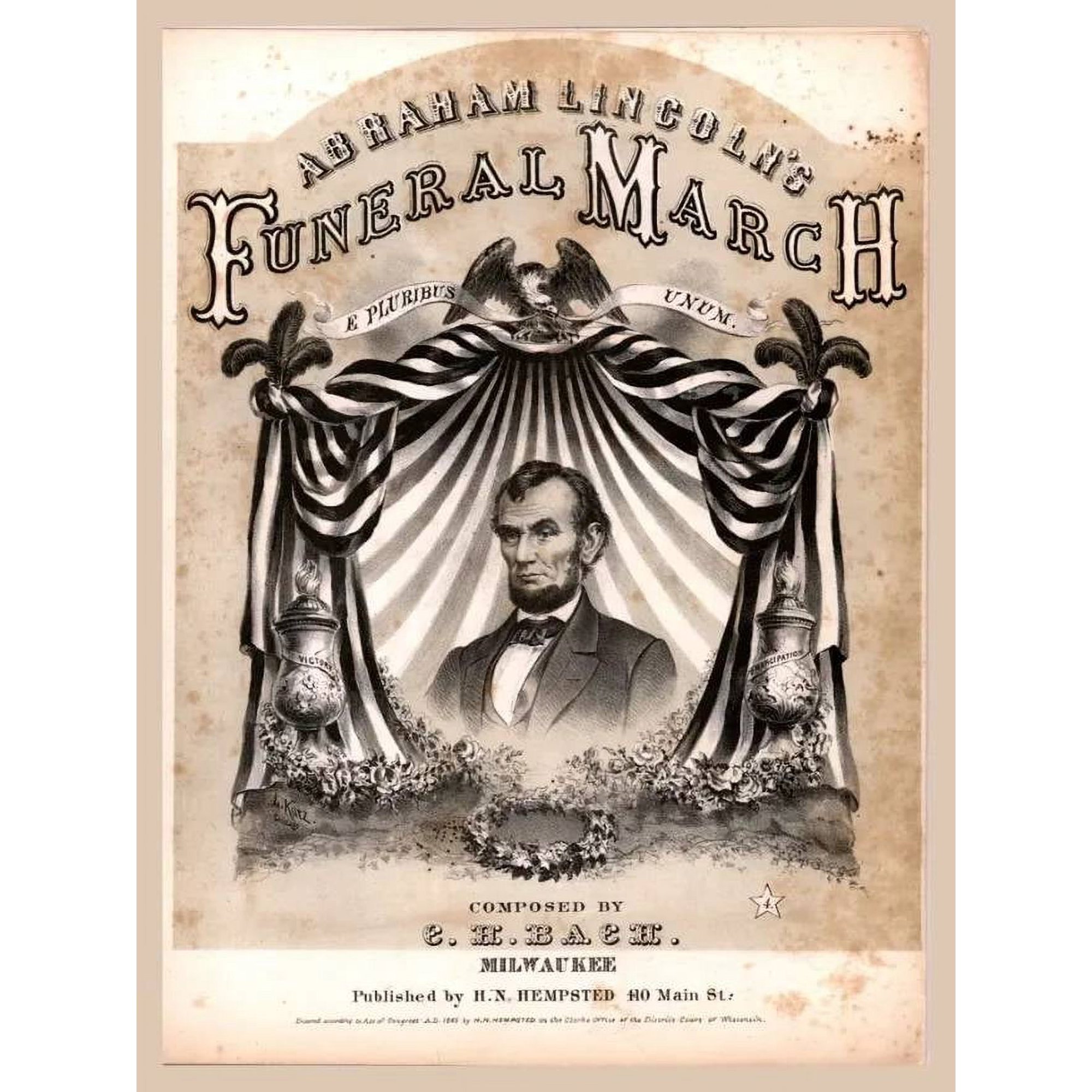 .Decor Poster.Room wall.Home interior design art.Lincoln Funeral.History 11 x 17 Inch Poster