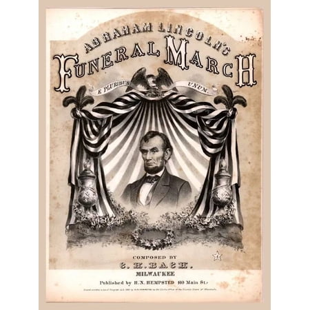 .Decor Poster.Room wall.Home interior design art.Lincoln Funeral.History 16 x 24 Inch Poster